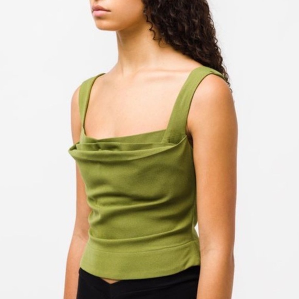 Miaou Imogene Corset in Olive Green Size XS